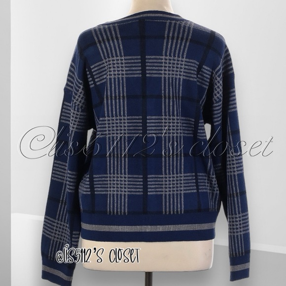 BoxLunch Exclusive Harry Potter Ravenclaw Plaid Knit Cardigan Sweater 2X 18 20 - Picture 6 of 14